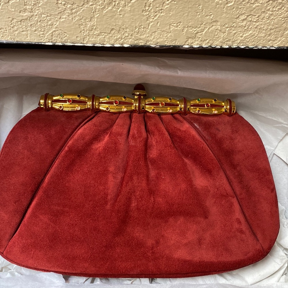 Judith Leiber Suede Handbag